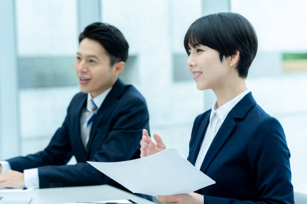 istock Business people having an interview in the office 2176049533
