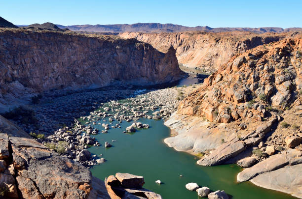 The Orange river at Augrabies Falls.
