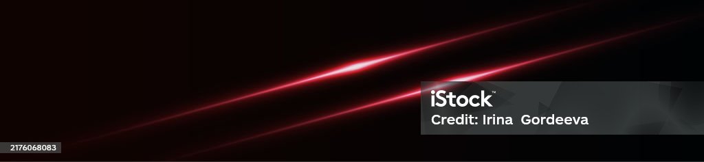 Red Line Light Rays Red Line Horizontal Lenses Flares Laser Beams Flares Light Rays Glowing ...