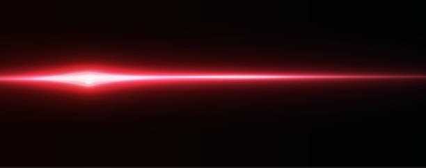 istock red line horizontal lenses, flares, laser beams, flares, light rays, glowing stripes on a dark background, abstract glowing background. 2176068225