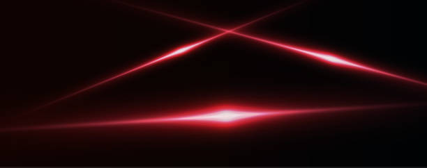 istock red line horizontal lenses, flares, laser beams, flares, light rays, glowing stripes on a dark background, abstract glowing background. 2176068339