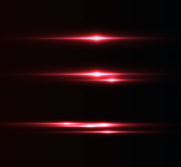 istock red line horizontal lenses, flares, laser beams, flares, light rays, glowing stripes on a dark background, abstract glowing background. 2176068387