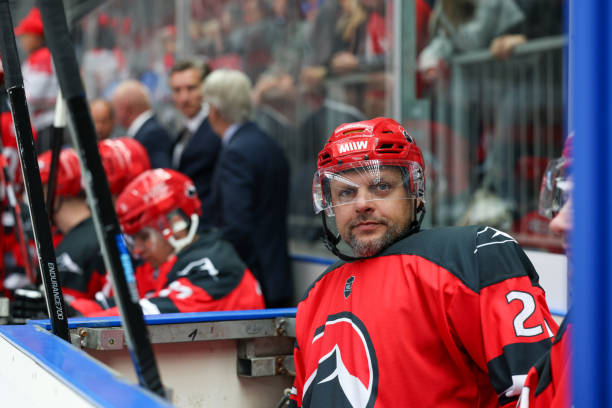 istock Ice Hockey Player Focused on the Game from the Bench 2176074663