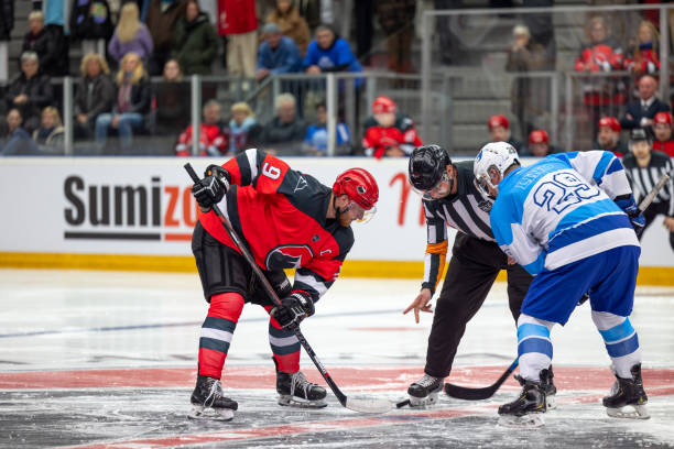 istock Face-Off in Ice Hockey Match 2176074714