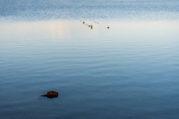 Pomorie's salt lake abstract. Burgas province, Bulgaria, Eastern Europe.