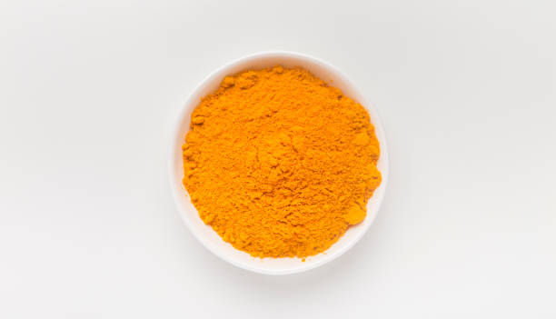 istock Curcuma longa Linn in ceramic plate on white 2176075981