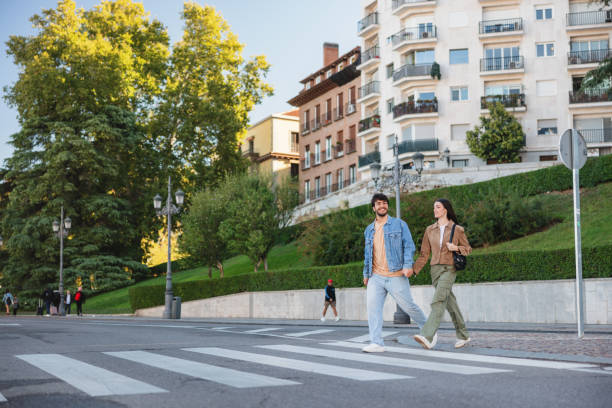 istock Hispanic Couple Exploring Madrid on a Sunny Day 2176079040