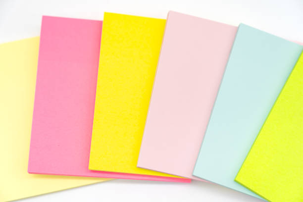istock Blank colorful sticky note isolated on white background. Copy space 2176079813