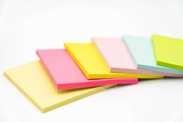 istock Blank colorful sticky note isolated on white background. Copy space 2176079851