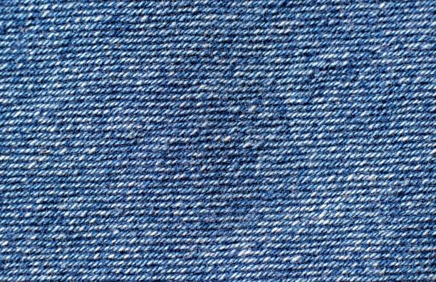 istock Macro of Blue Denim Fabric with Copy Space in Horizontal Orientation 2176081980