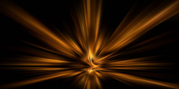 istock Abstract orange background with sun outburst with rays of light spreading 2176082052