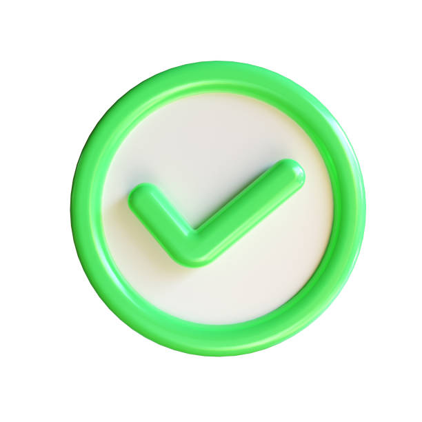 istock 3D check mark icon, verified badge with checkmark, approved icon, best choice for right, accept, like or correct symbol, 3d render illustration 2176082537