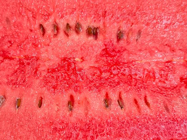 istock Fresh red watermelon texture. Citrullus lanatus. Organic fruit 2176096767