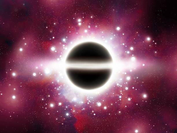 istock Supermassive black hole swallows a cluster of stars. 2176097972