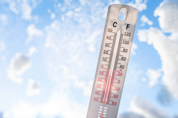 hőmérő a téli hó háttérben, amely nulla alatti mínusz hőmérsékletet mutat - hőmérő témájú stock jellegű vizuális alkotások, jogdíjmentes fotók és képek