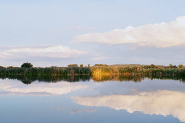 Sunset, tranquil evening in Havelland District