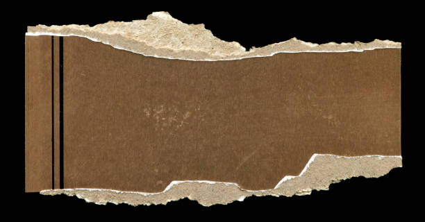istock Cut or torn paper background textured isolated 2176121195