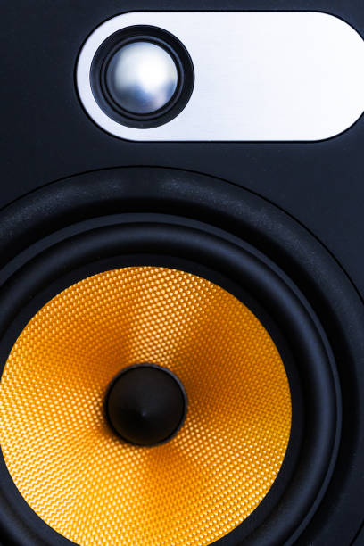 istock Close up of loudspeaker with kevlar material 2176125428