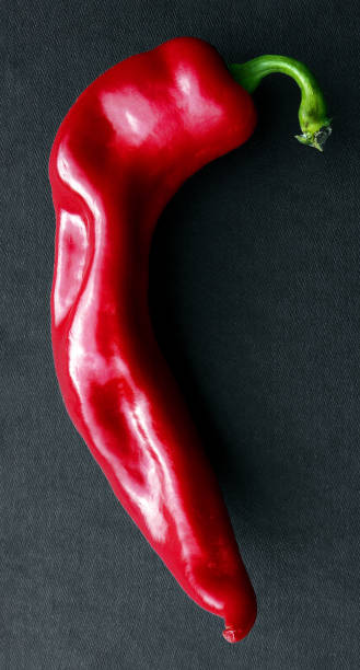 istock Red capsicum. Bitter pepper. Burning red pepper. Chili pepper on a gray background. 2176125506
