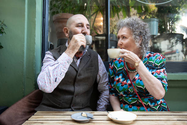istock Mature couple having a discussion over coffee 2176128973