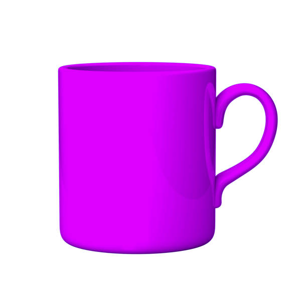istock Purple coffee or tea mug, 3D illustration 2176153553