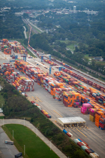 Cargo Containers at Inland Port Greer, SC