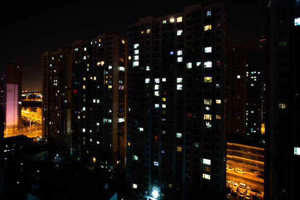 istock China's densely populated residential areas, school district housing 2176160870