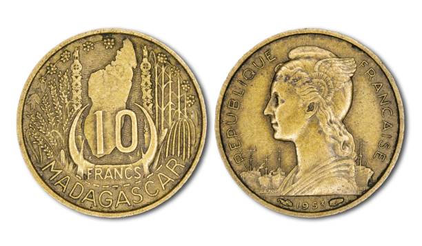 istock 1953 Madagascar 10 Francs Coin Close-Up 2176176100