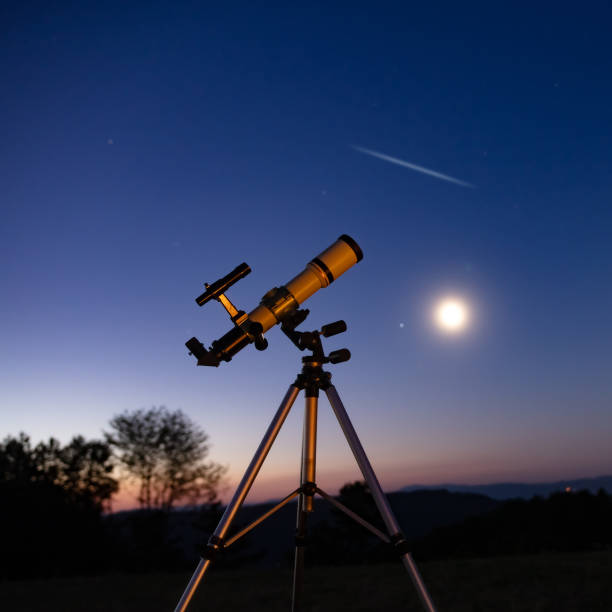 istock Astronomical telescope for observing stars, planets, Moon and other celestial objects. 2176178296
