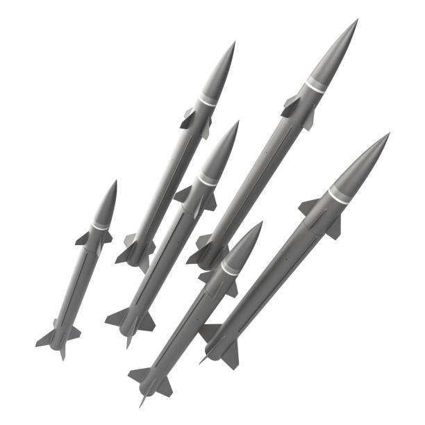 istock Group of military ballistic missiles 2176183467