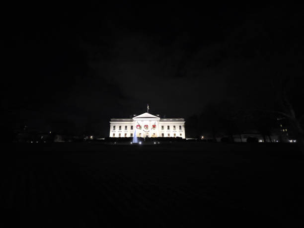 istock The White House decorated for Christmas. night.Wide 2176186547