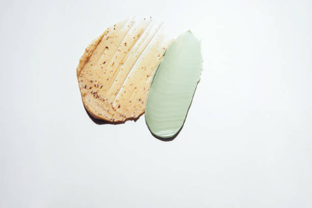 istock Close-up samples of cosmetic products. Scrub textures. 2176198226