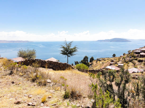 istock Breathtaking view of lake titicaca from puno, peru 2176204059