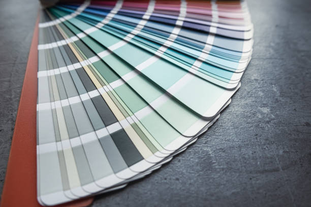 istock Guide of paint samples catalog, color and shadows palette 2176210311
