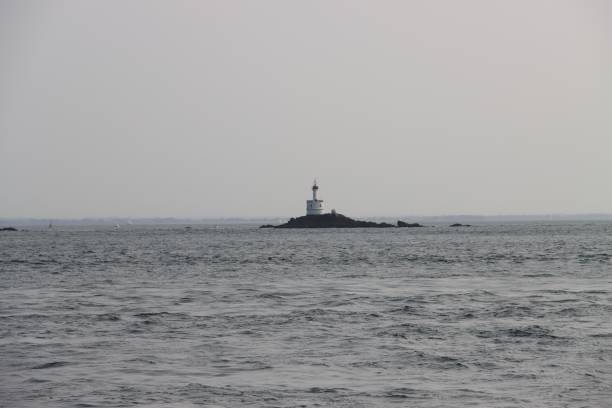 Le phare de La Teignouse dans la baie de Quiberon en Bretagne
