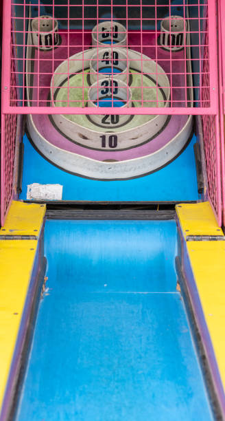 ball tossing game at the fair amusement park