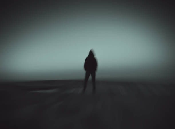 istock Dreamlike image of a person in silhouette looking into eternity 2176243280