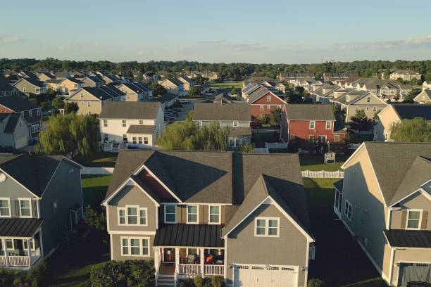 istock New Homes in a Row - Close Up 2176247623