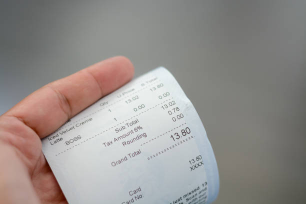 istock Langkawi, Malaysia: October 2nd, 2024: The receipt also includes information about the order number, bill number, date, cashier name, and the time the order was completed. 2176248576