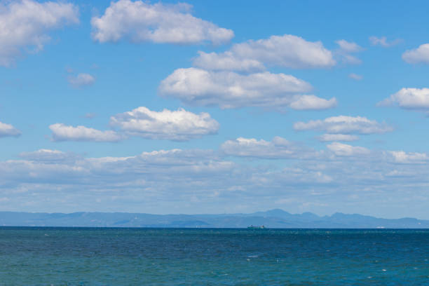 it is Blue sky and blue sea of ​​Saganoseki