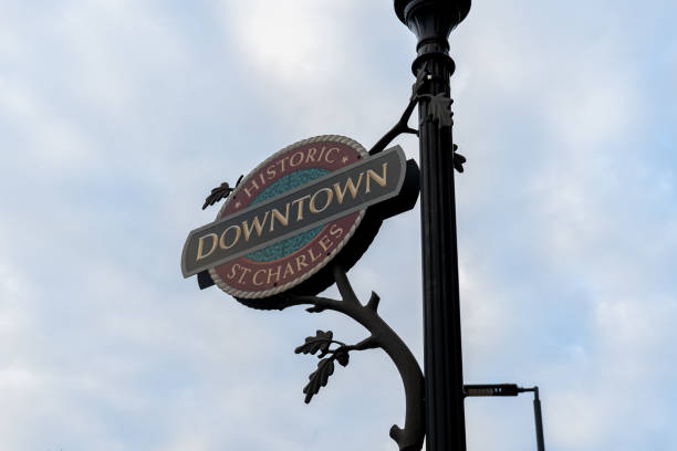 istock Downtown ST Charles Missouri Sign 2176253970