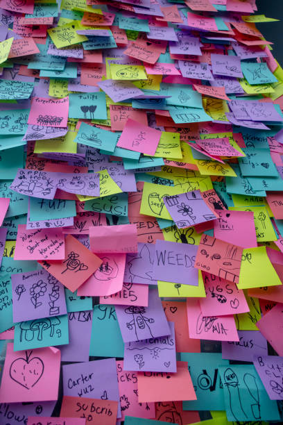 istock Abundance of Doodled Post-it Notes 2176255303