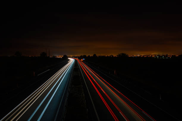 istock Lights on the highway, Portugal 2176267657