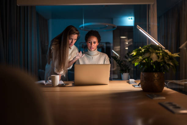 istock Diverse Business Team Working Late in Office 2176286201