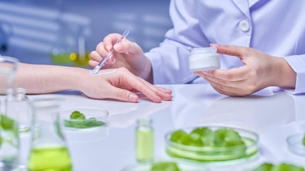 istock Pennywort Experiment in Modern Laboratory Photo Template 2176313525