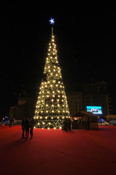 Beirut, Lebanon - 06 Jan 2018. Night at Beirut city, Lebanon