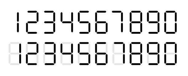 Time Number Background 390+ Digital Clock Numbers Backgrounds Stock Illustrations, Royalty ...