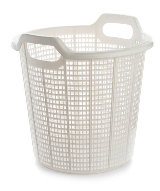 istock White color plastic basket isolated on a white background 2176328954