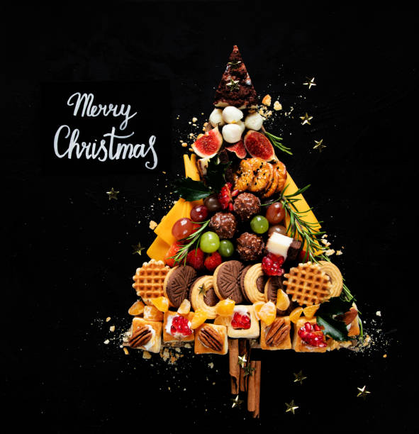 istock Creative sweet Christmas tree. Christmas concept. New Year Holidays background. 2176332574