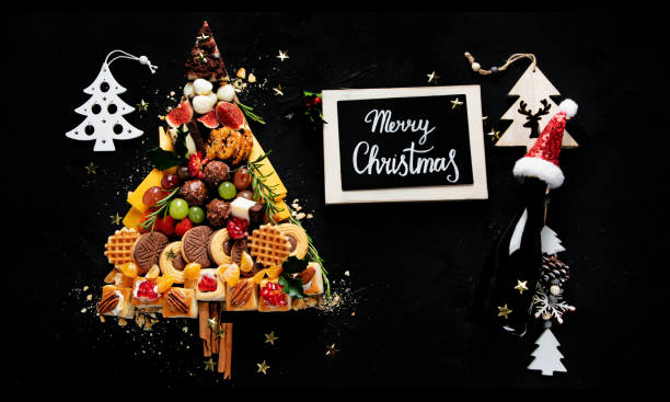 istock Creative sweet Christmas tree. Christmas concept. New Year Holidays background. 2176332632